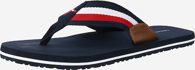 TOMMY HILFIGER Žabky - noční modrá / hnědá / červená / bílá, Produkt