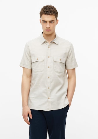 s.Oliver Regular Fit Hemd in Beige: Vorderseite