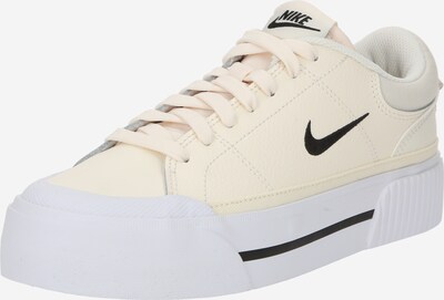 Nike Sportswear Σνίκερ χαμηλό 'Court Legacy Lift' σε μαύρο / λευκό μαλλιού, Άποψη προϊόντος
