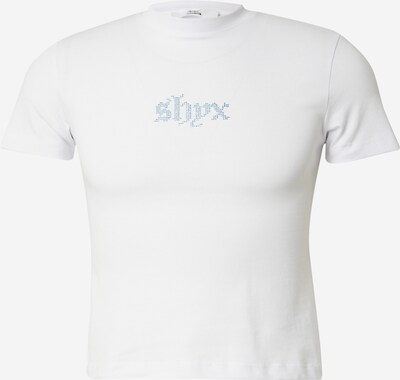 SHYX Shirt 'Sharli' in de kleur Lichtblauw / Wit, Productweergave