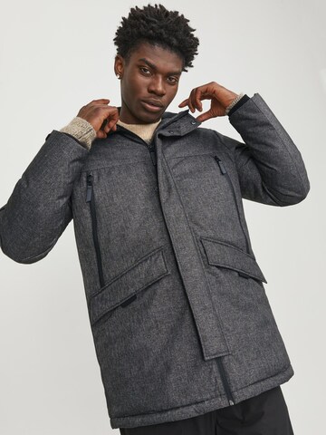 JACK & JONES Winter parka 'JCOBlack' in Black