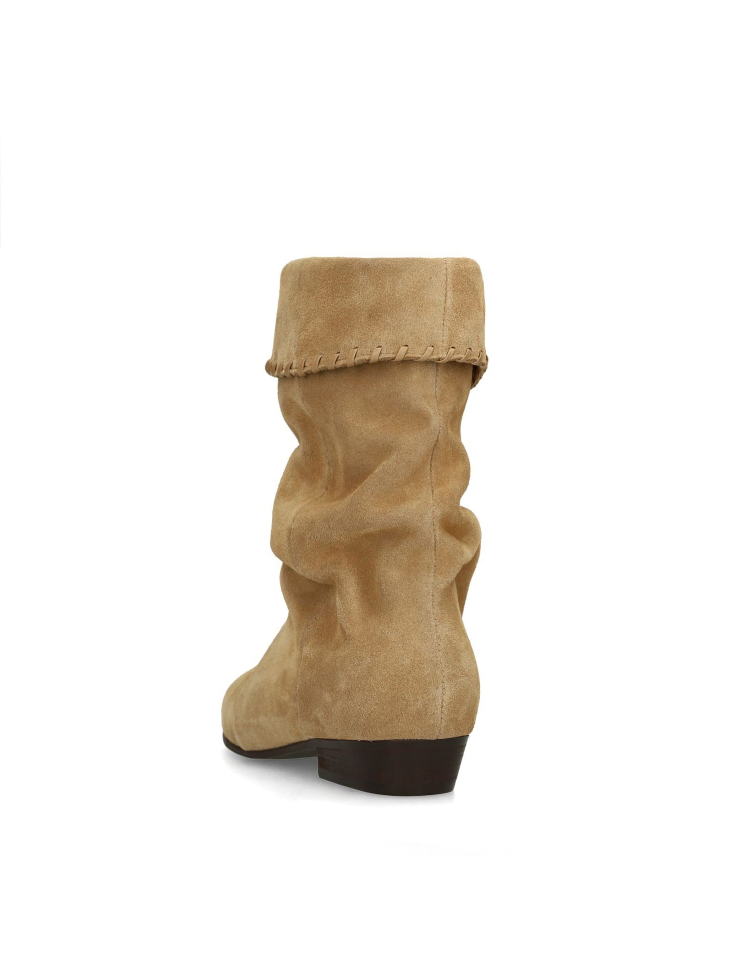 MANFIELD Stiefelette in Beige