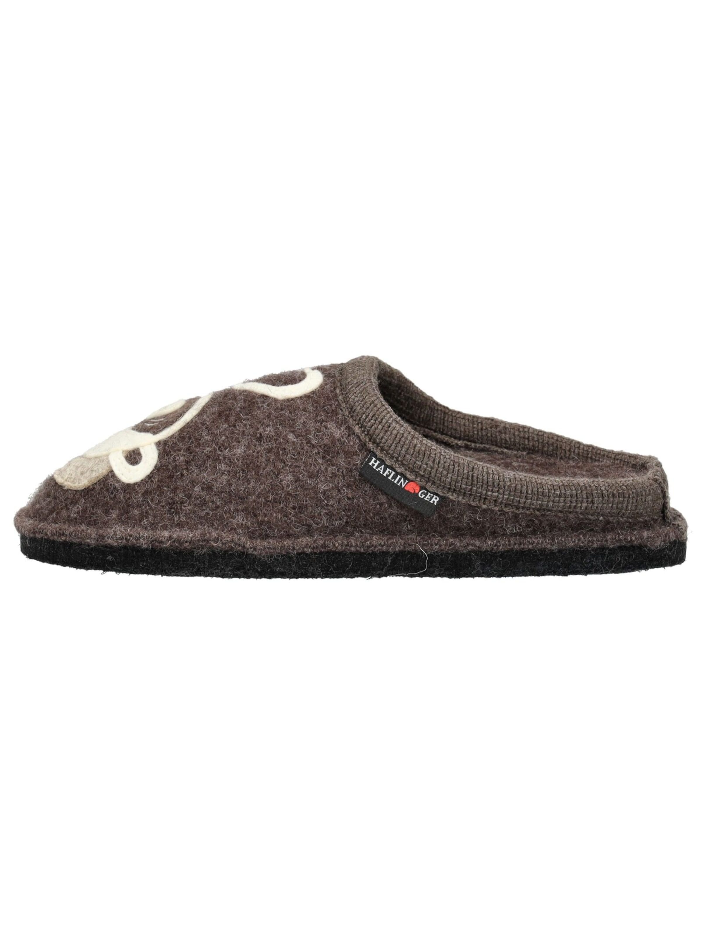 HAFLINGER Slipper in Brown