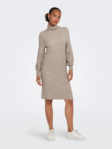 ONLY Knit dress 'Sasha' in Brown: front