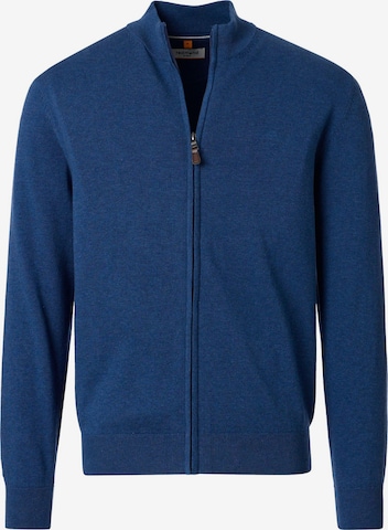 redmond Strickjacke 'Basic' in Blau: Vorderseite