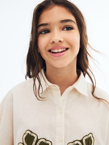 Chemisier 'PALMEIRA' MANGO KIDS en beige