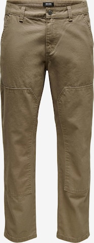 Only & Sons Regular Broek 'LUDVIG' in Bruin: voorkant