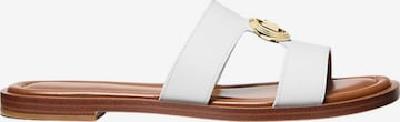 Michael Kors - Sandalias 'MICHAEL KORS ERIN FLAT SANDAL LEATHER Scarpe' en blanco: frente