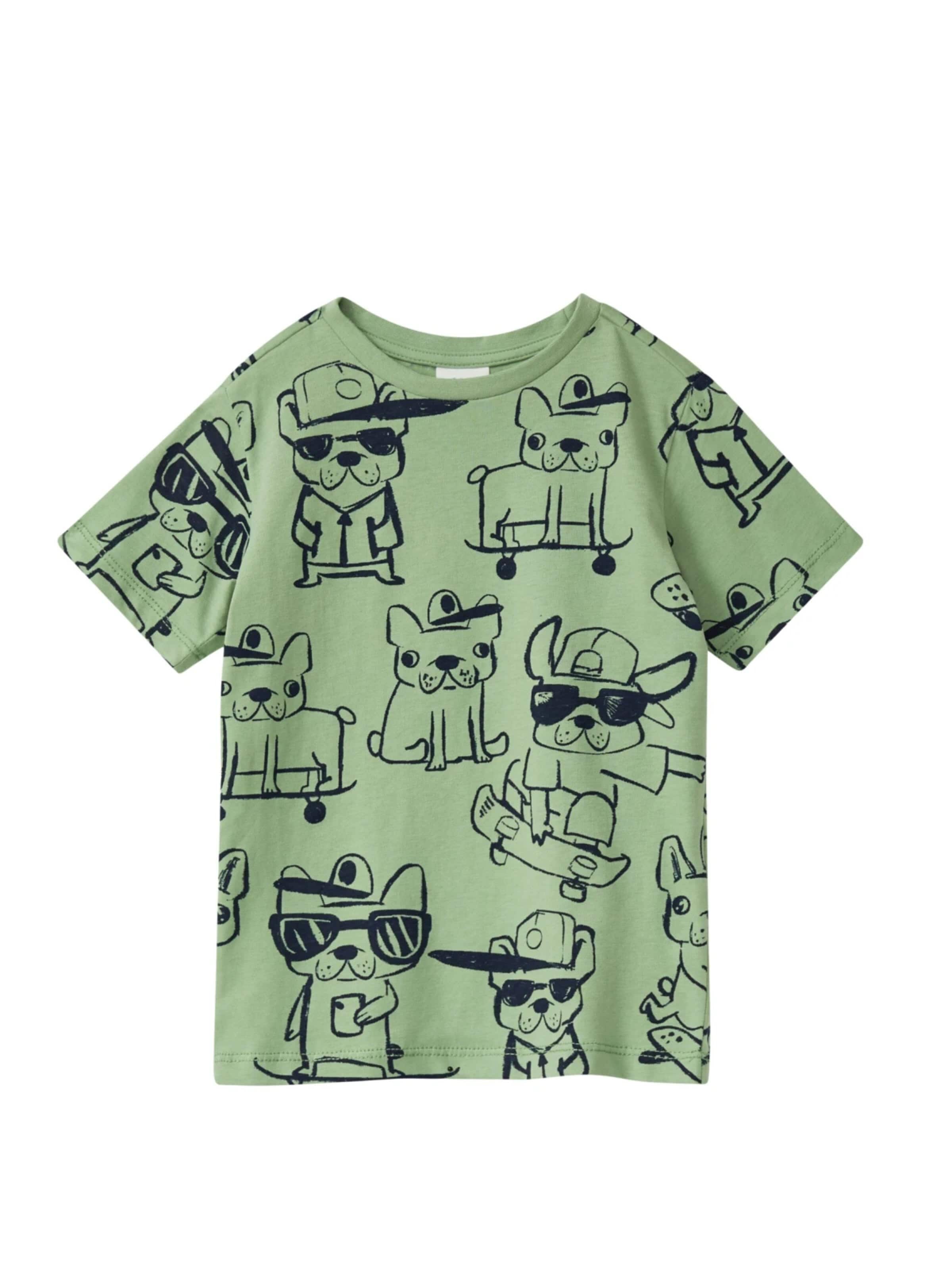 s.Oliver Shirt 's.Oliver - Jongens t-shirt' in Groen: voorkant