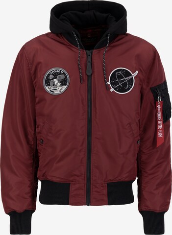 ALPHA INDUSTRIES Overgangsjakke 'Flight Jacket MA-1 VF' i rød: forside