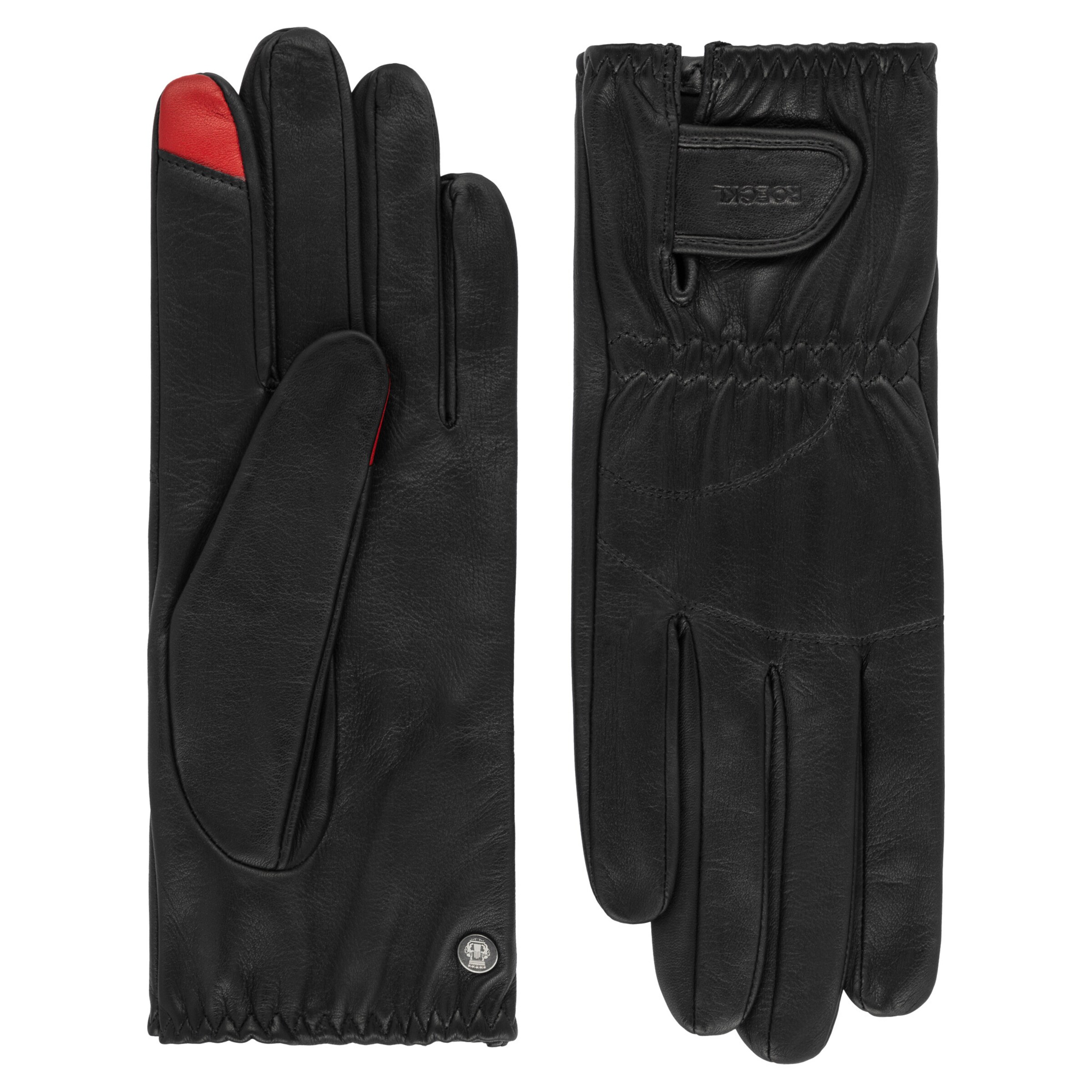 Roeckl Full Finger Gloves 'MEMPHIS TOUCH' in Black: front
