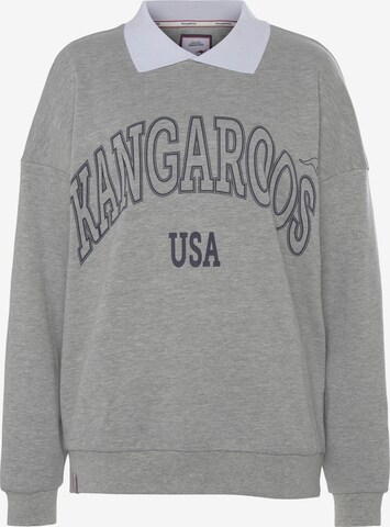 KangaROOS Sweatshirt in Grey: front