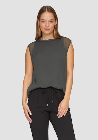 QS Bluse in Grau: Vorderseite