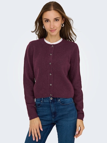JDY Knit cardigan 'JDYCHLOE' in Red