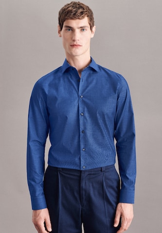 SEIDENSTICKER Slim fit Business Shirt ' Slim ' in Blue: front