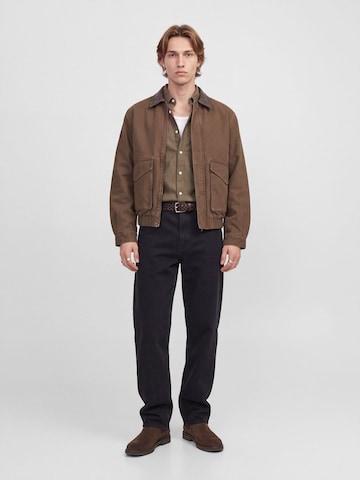 JACK & JONES Regular Fit Hemd 'Stanley' in Braun