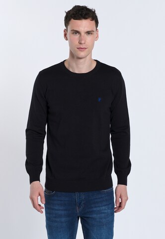 DENIM CULTURE Sweater 'NARCISO' in Black: front