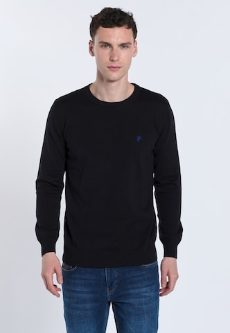DENIM CULTURE Sweater 'NARCISO' in Black: front