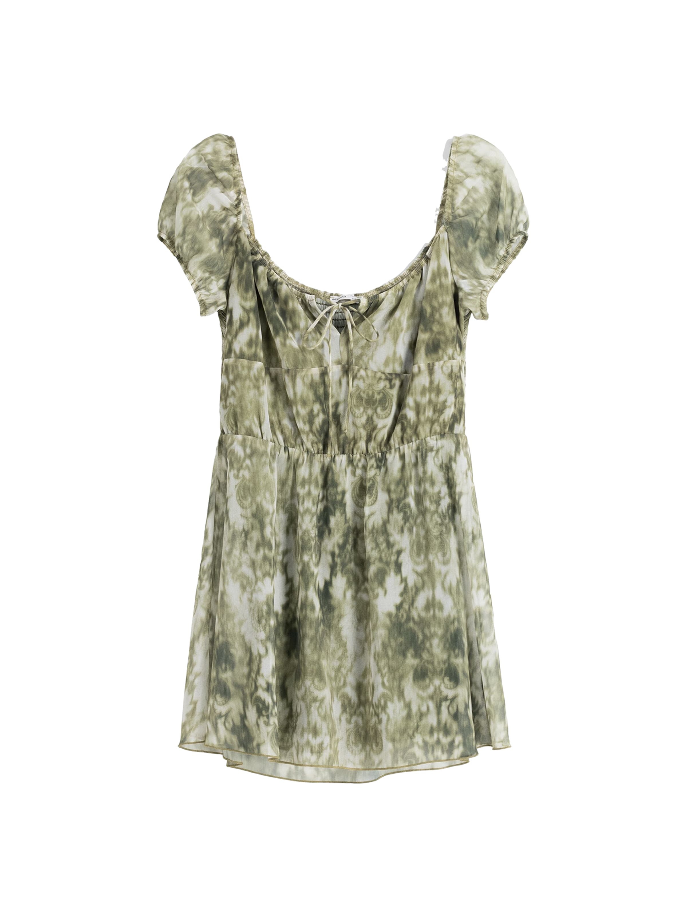 Bershka Letné šaty - Zelená: predná strana