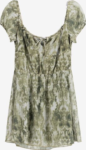 Bershka Zomerjurk in Groen: voorkant