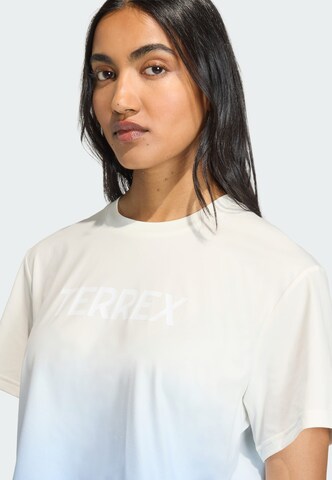 ADIDAS TERREX - Camiseta funcional en blanco