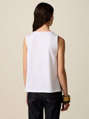 Haut oltre en blanc