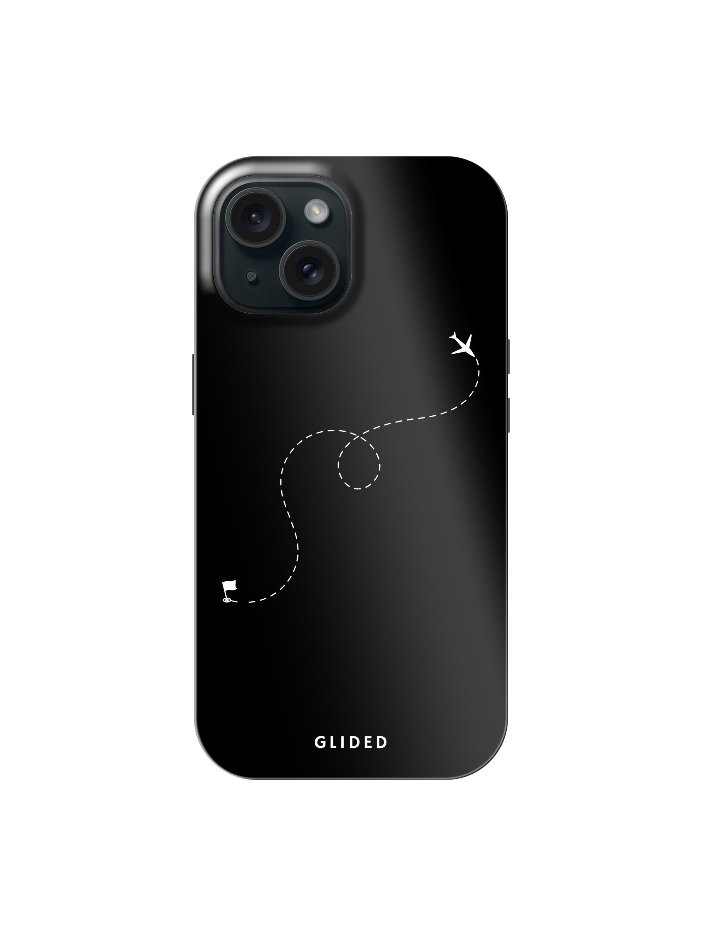 Glided Smartphone Case 'To Destination Glided Handyhülle' in Black: front