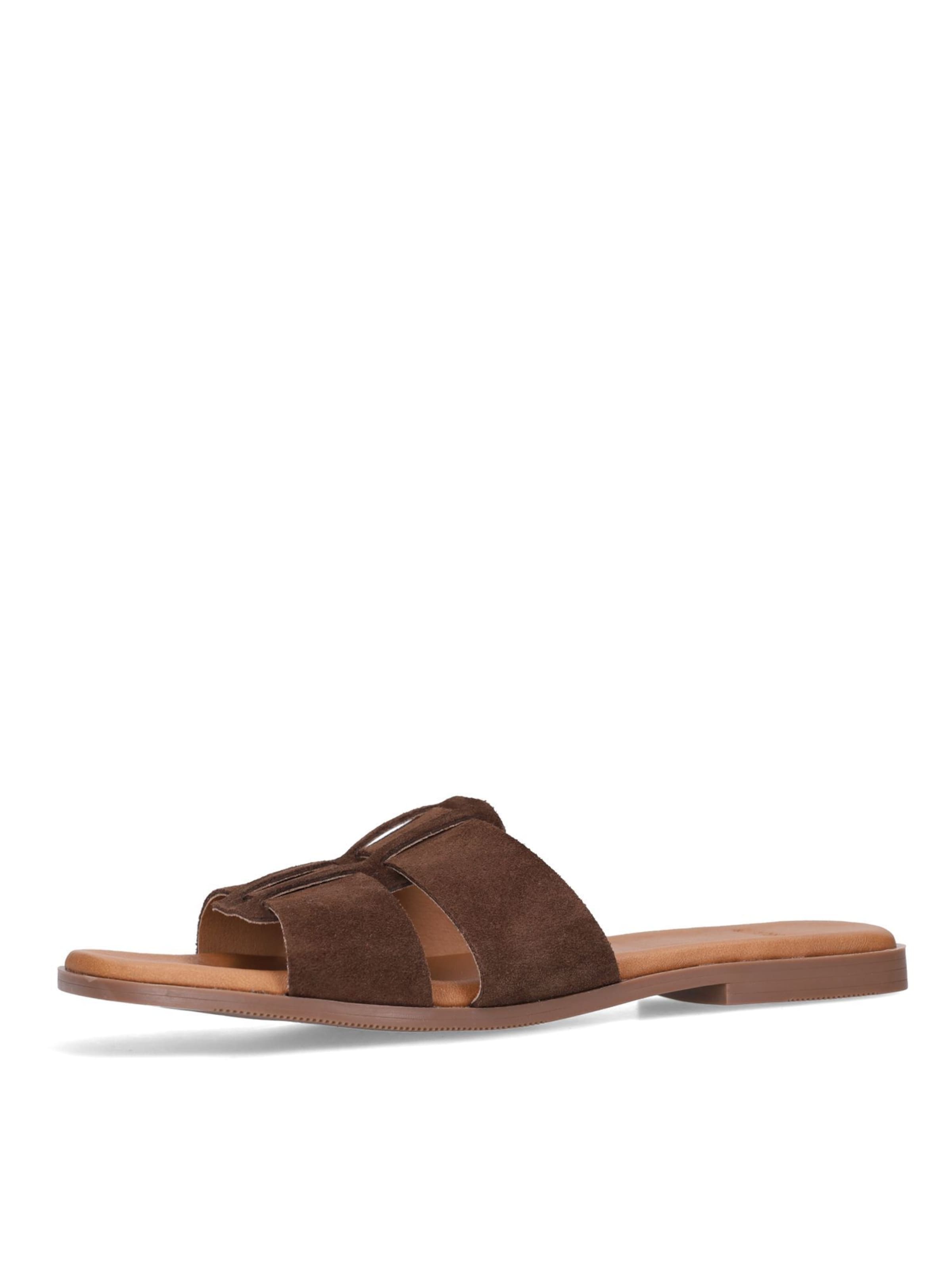 Mule MANFIELD en marron : devant