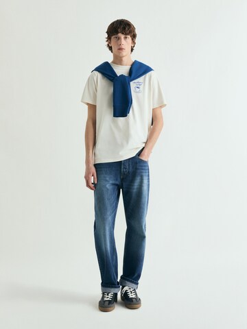 T-Shirt 'Cafe' Scalpers en beige : devant