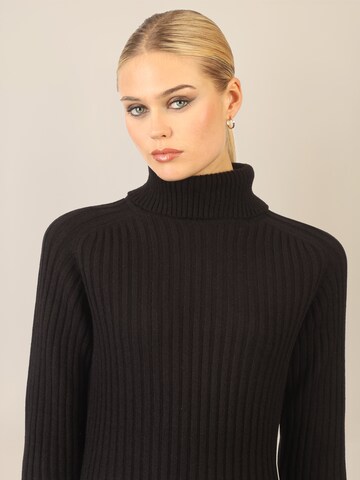 APART Strickkleid in Schwarz