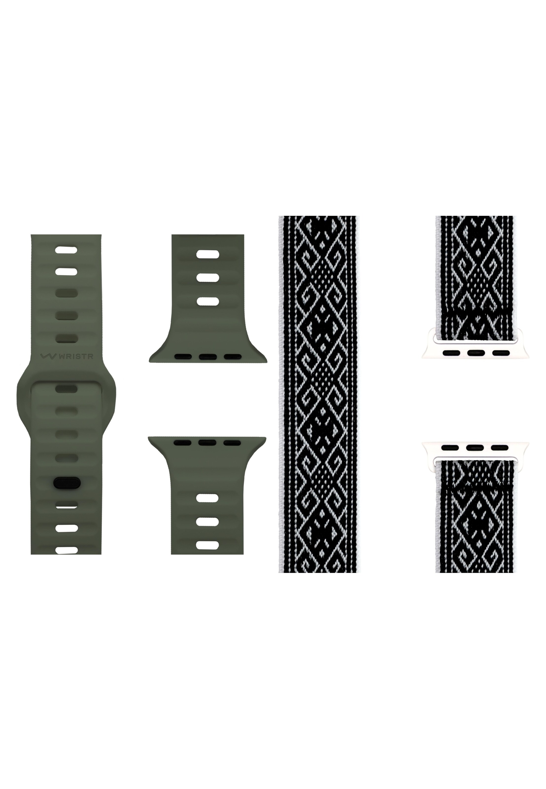 WRISTR Smartwatch-Armband 'Nova-Motus-Solo' in One Size in grün / schwarz, Produktansicht