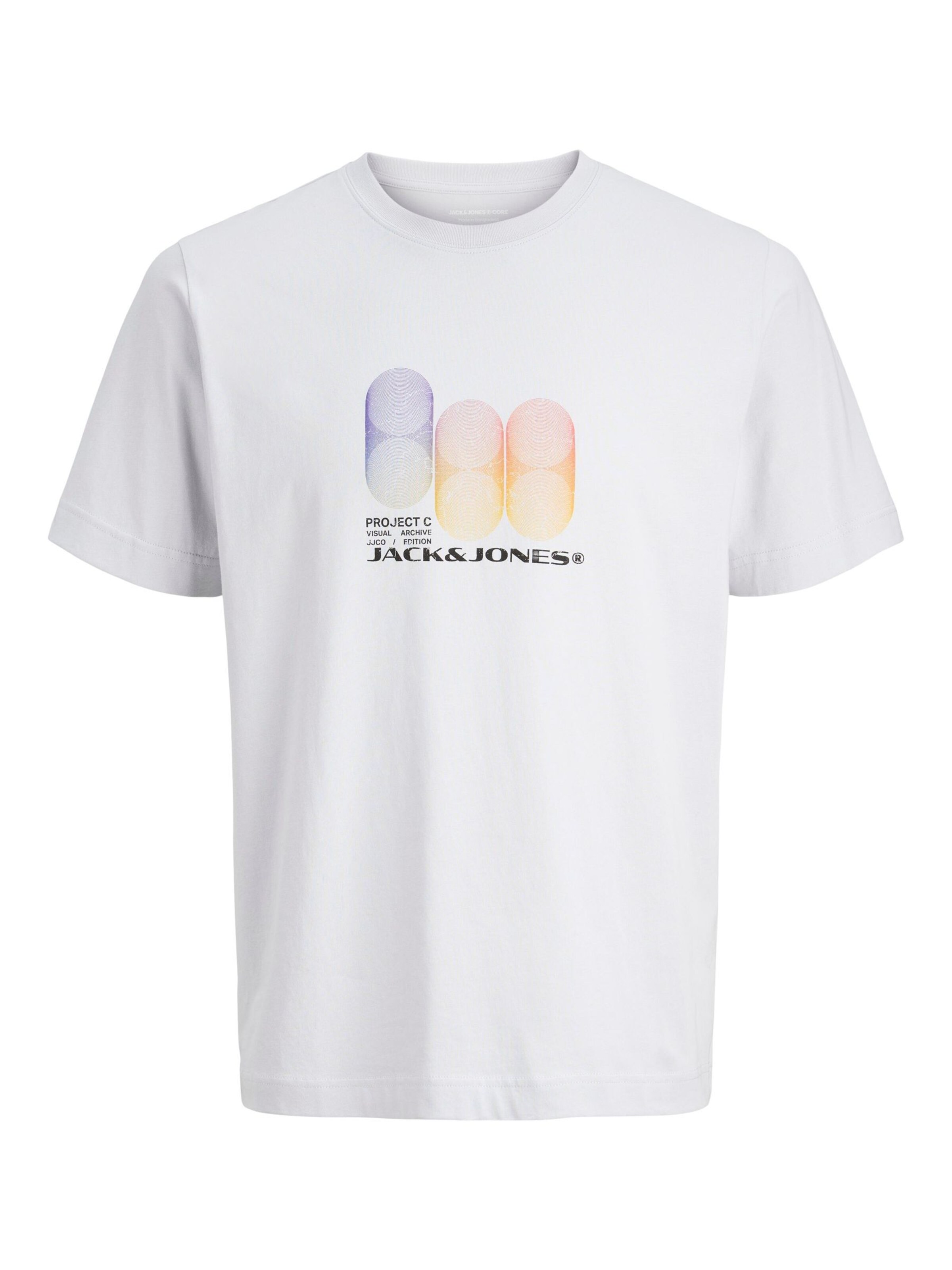 T-Shirt Jack & Jones Plus en blanc : devant