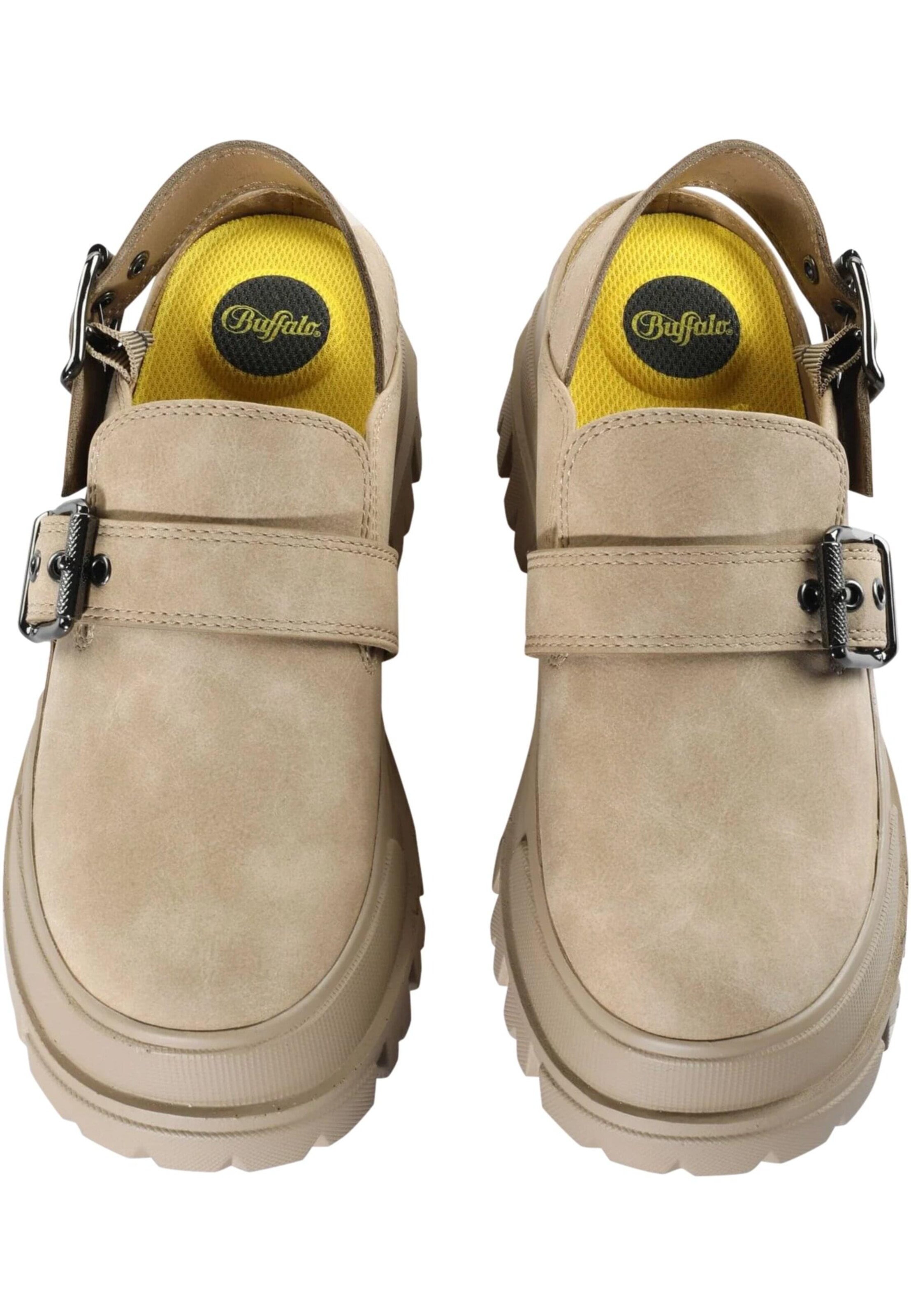 BUFFALO Clogs 'Aspha' in Beige