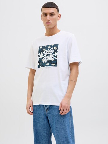 JACK & JONES - Camiseta 'HAWAII' en blanco: frente