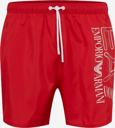 EA7 Emporio Armani Plavecké šortky - červená / biela, Produkt