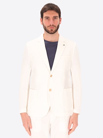 Distretto12 Regular fit Colbert 'Clay' in Beige: voorkant