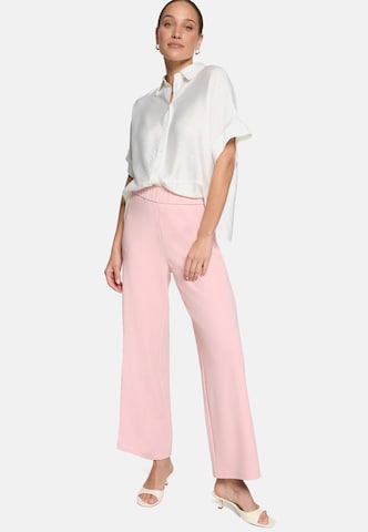 zero Loosefit Stoffhose mit elastischem Bund 28 Inch in Pink: Vorderseite