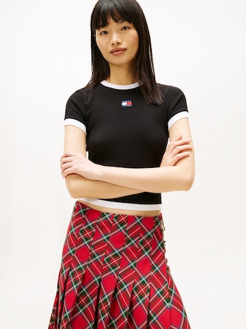 juoda Tommy Jeans Marškinėliai: priekis