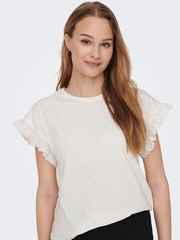 ONLY - Camiseta 'Iris' en blanco