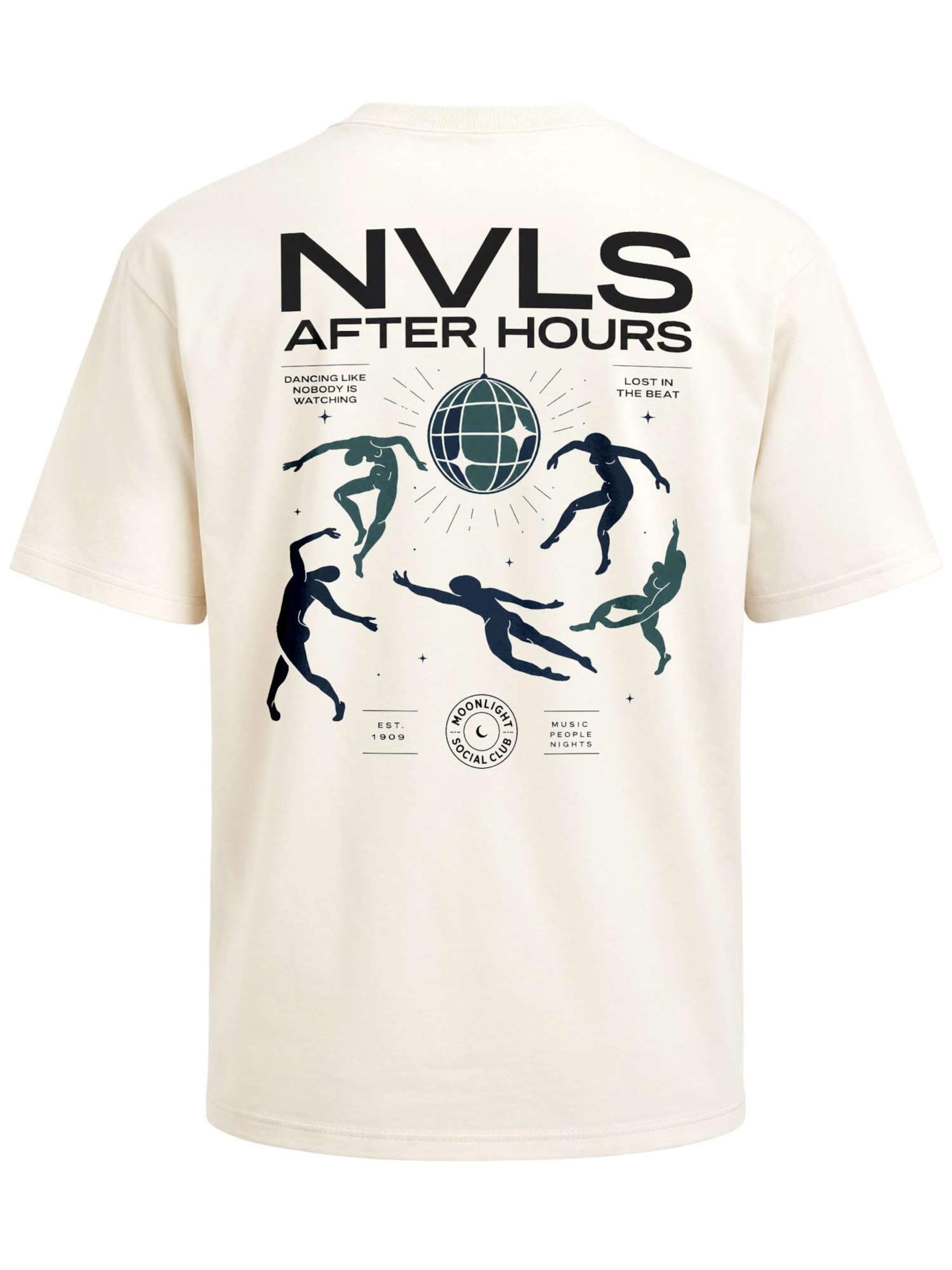 Neverless Shirt 'NVLS After Hours'‌‌‌‌‌‌ in Beige: Vorderseite