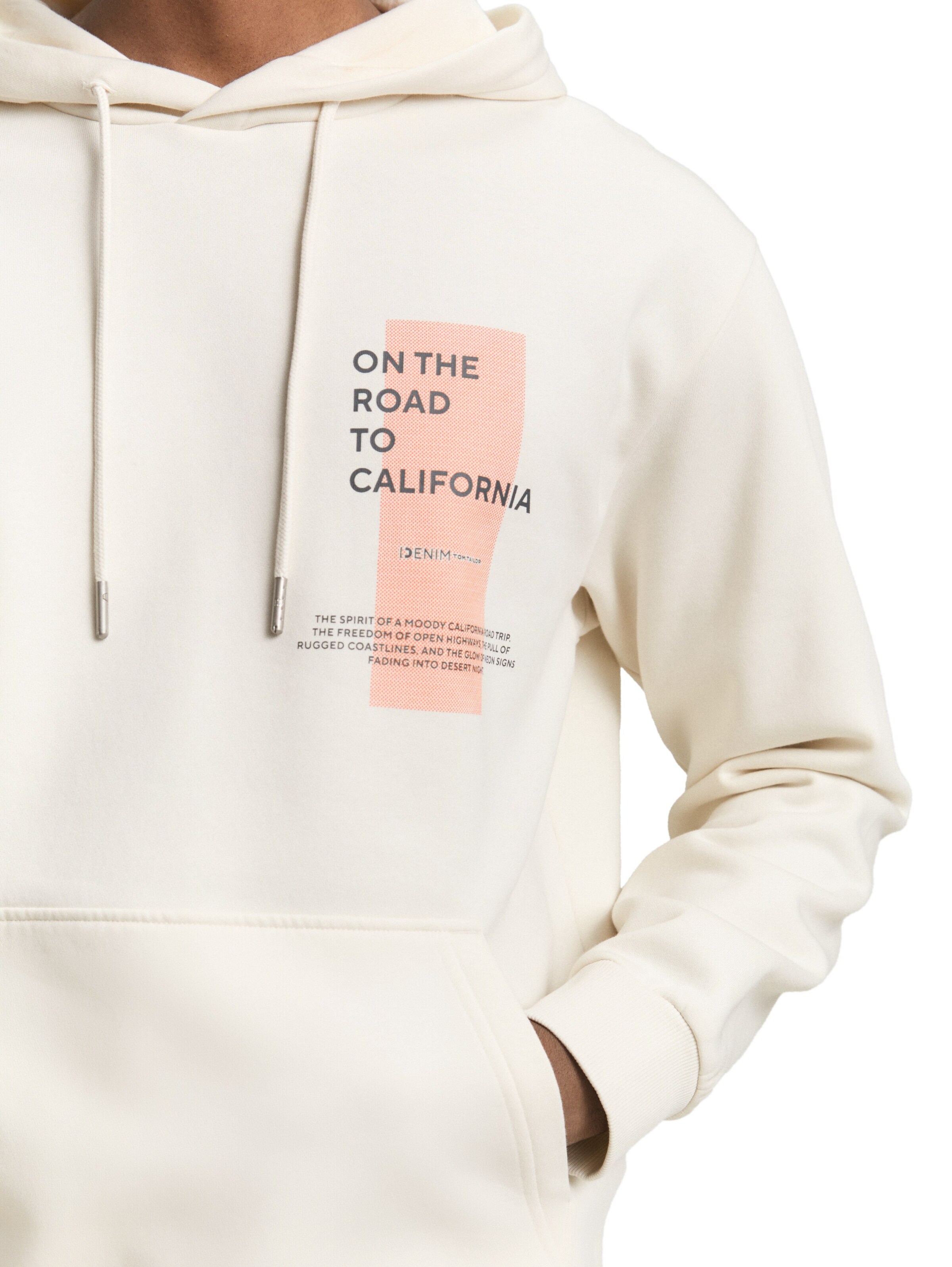 TOM TAILOR DENIM Sweatshirt in Beige