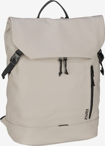 ZWEI Backpack in Beige: front