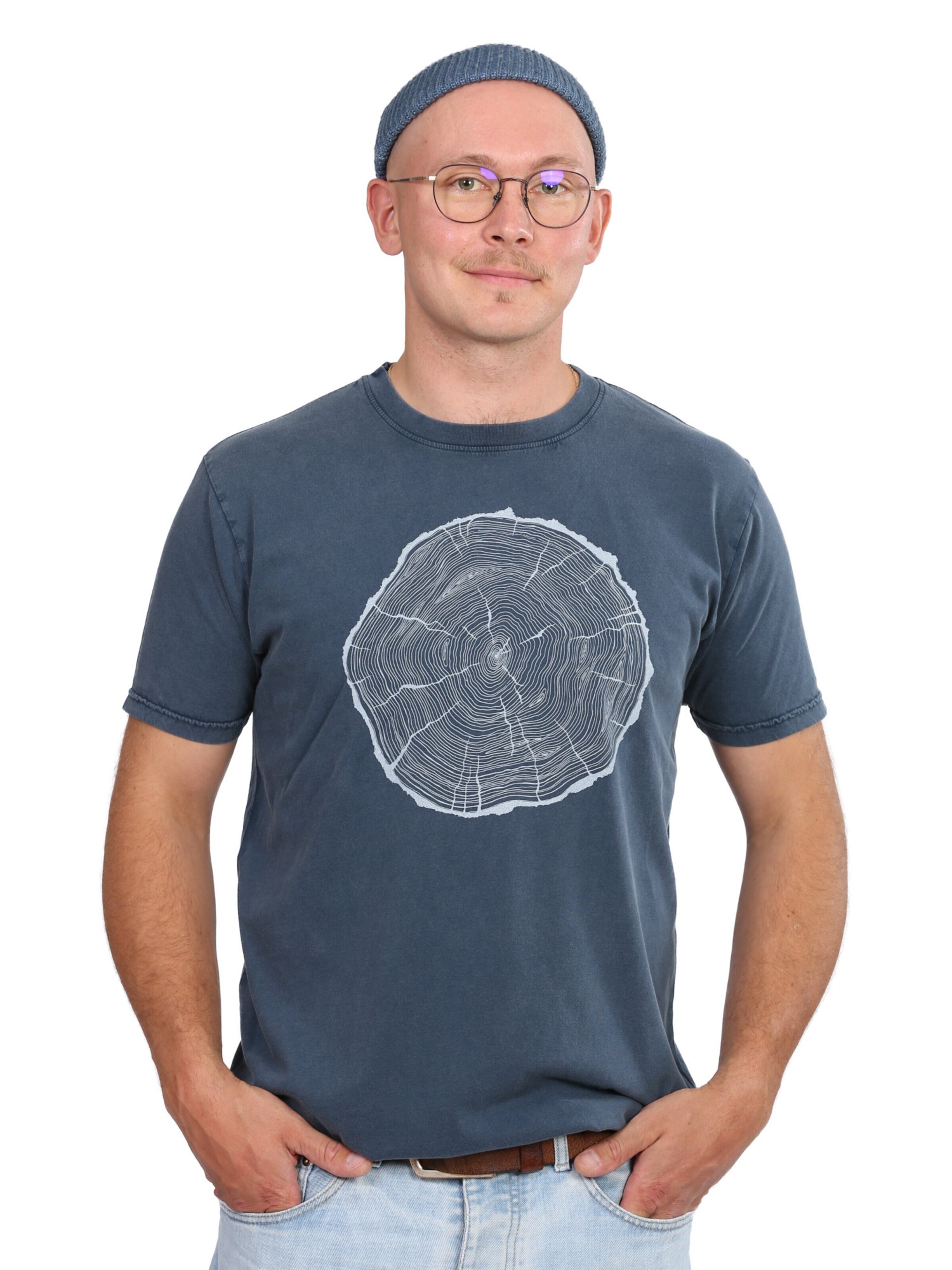 Life-Tree Shirt 'Fairwear BigSlice' in Blue: front