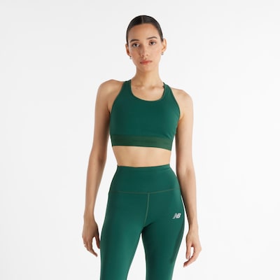 new balance Soutien-gorge de sport en vert, Vue avec produit