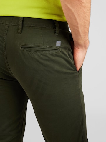 Coupe slim Pantalon chino 'Taber' BOSS en vert