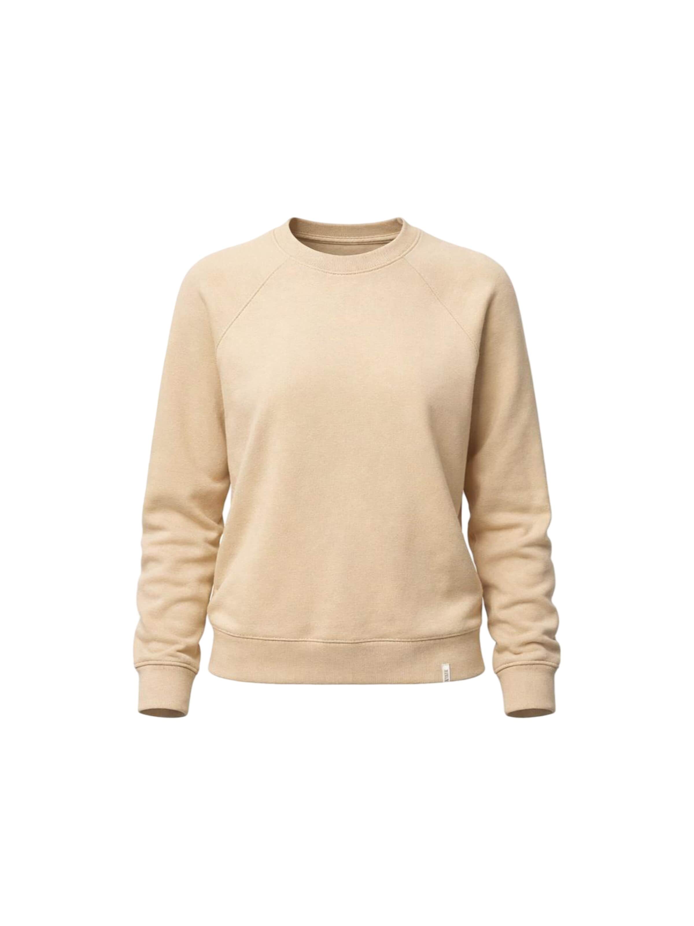 Peter Jo Sweatshirt 'Women’s Organic Sweatshirt – Willow' in Grijs: voorkant
