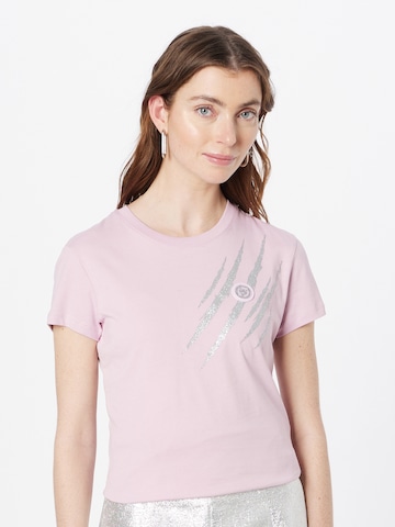 T-shirt Plein Sport en rose : devant