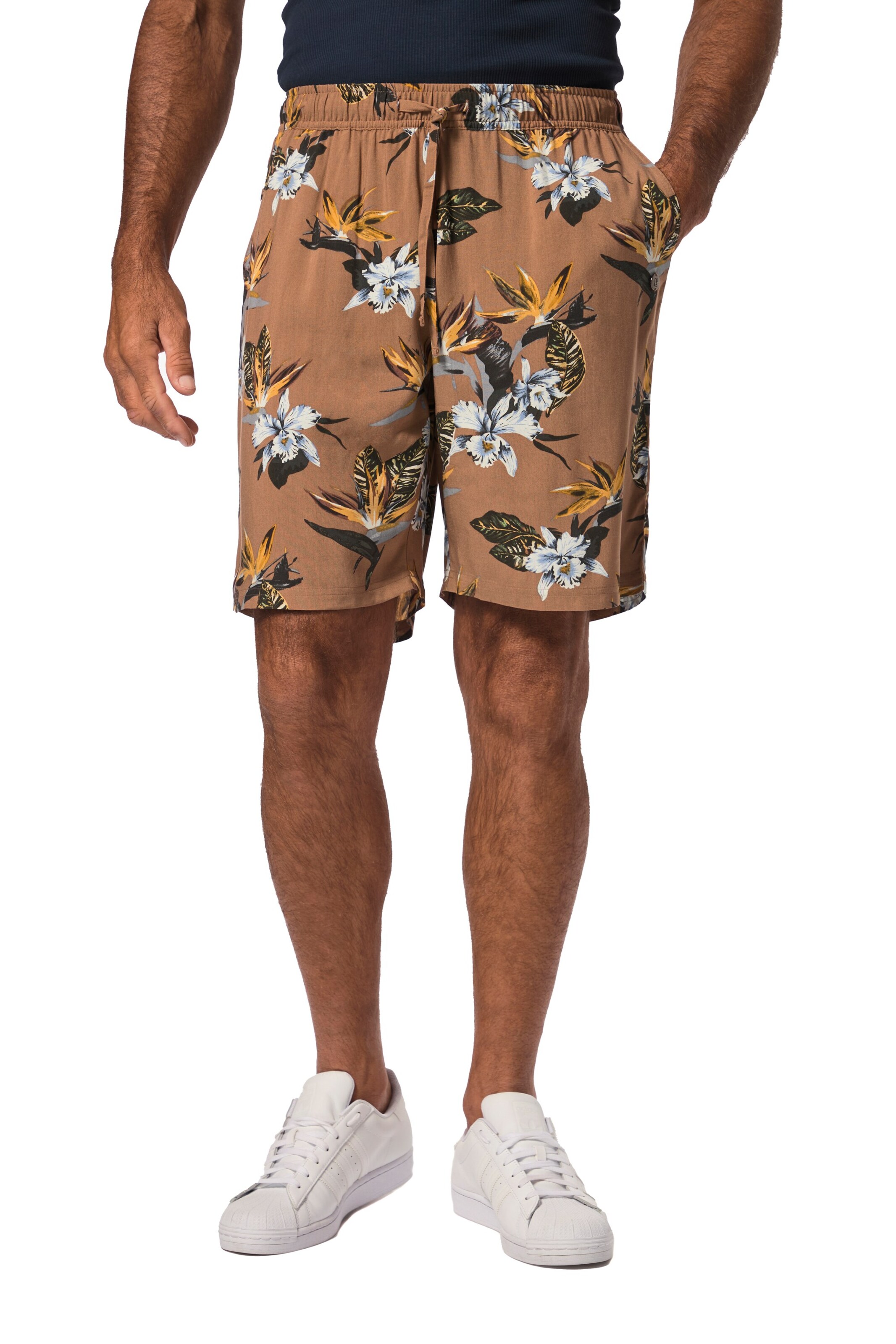 JP1880 Regular Broek in Bruin: voorkant