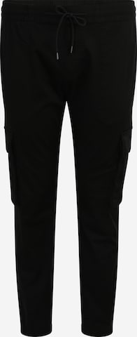 Effilé Pantalon cargo Calvin Klein Jeans Plus en noir : devant