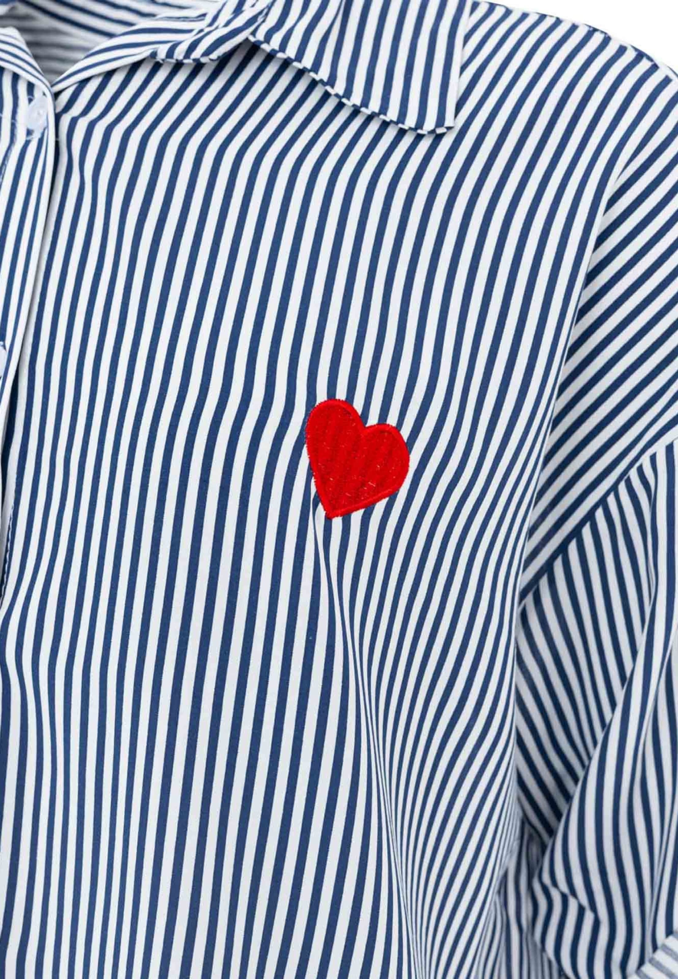 Zwillingsherz Blouse in Blauw